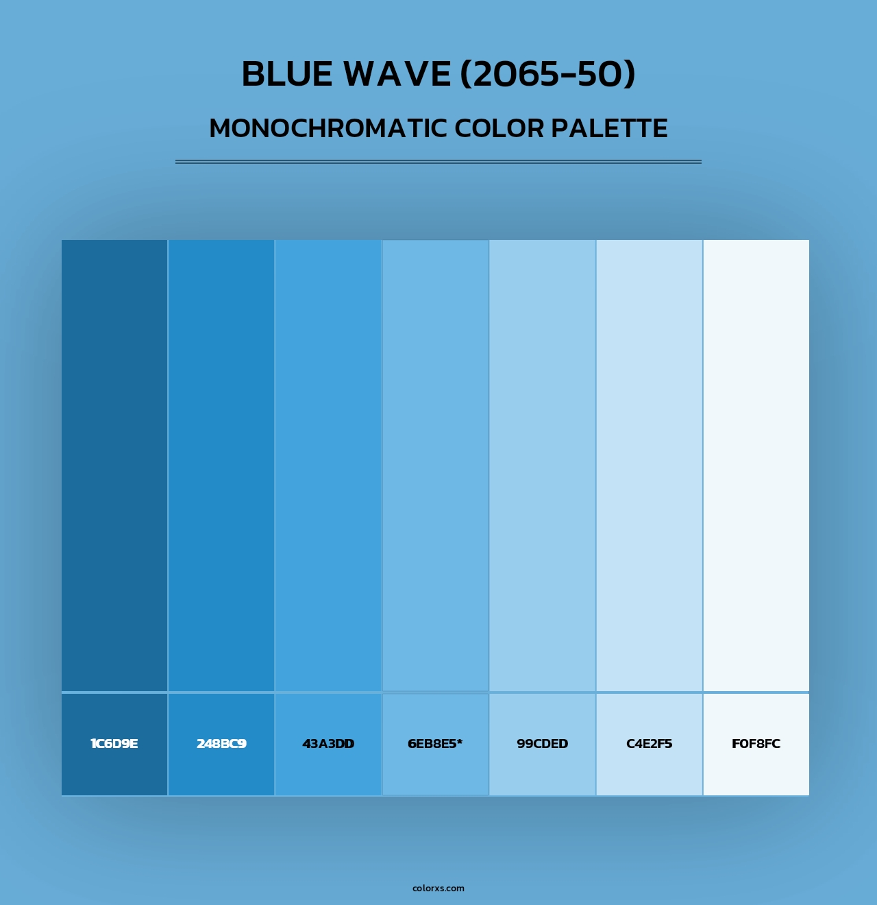 Blue Wave (2065-50) - Monochromatic Color Palette
