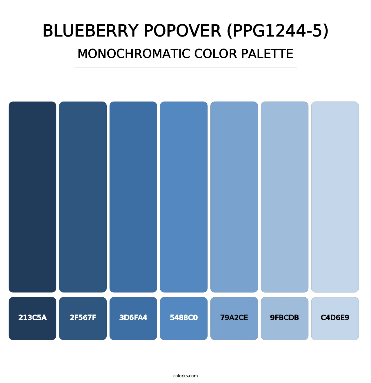 Blueberry Popover (PPG1244-5) - Monochromatic Color Palette