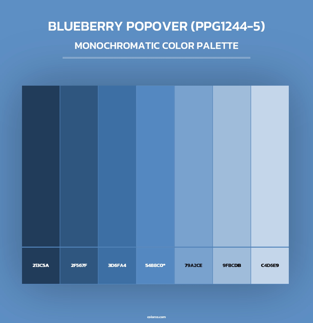 Blueberry Popover (PPG1244-5) - Monochromatic Color Palette