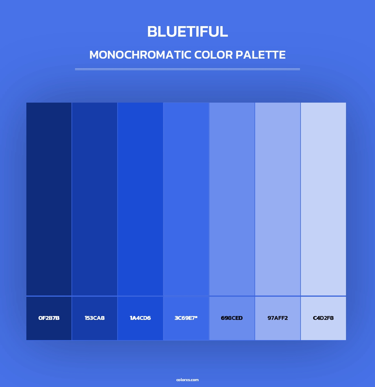 Bluetiful - Monochromatic Color Palette