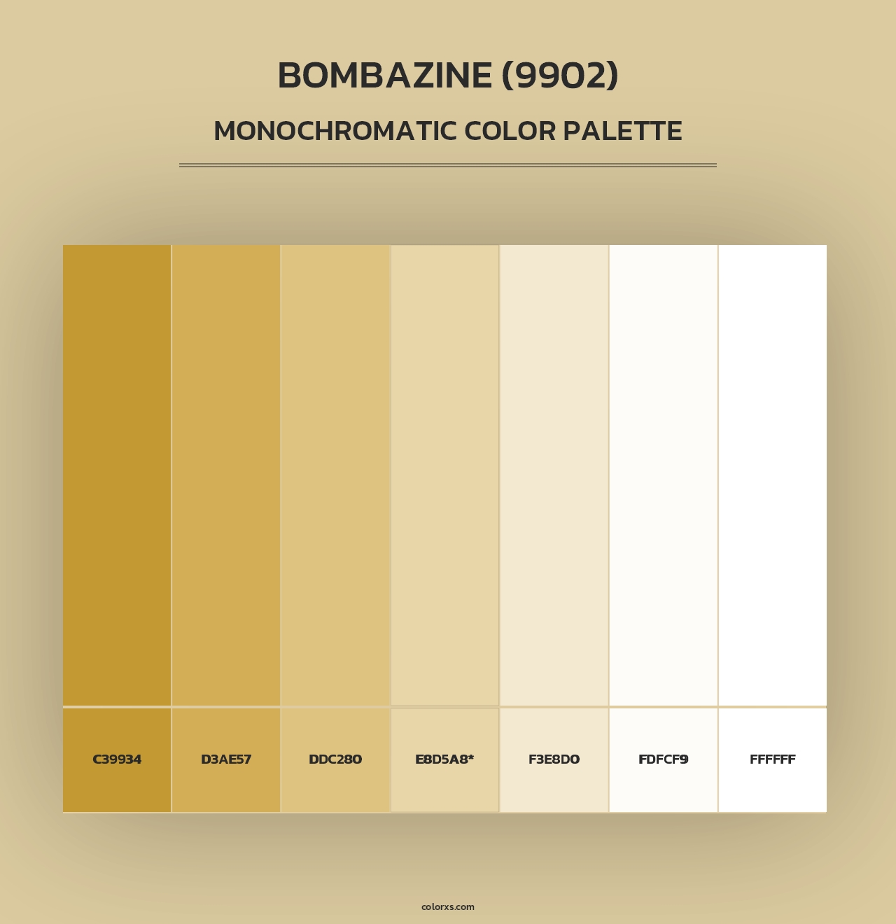 Bombazine (9902) - Monochromatic Color Palette