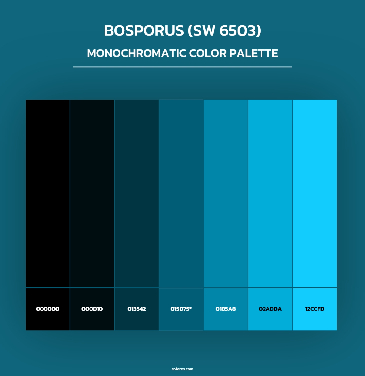 Bosporus (SW 6503) - Monochromatic Color Palette