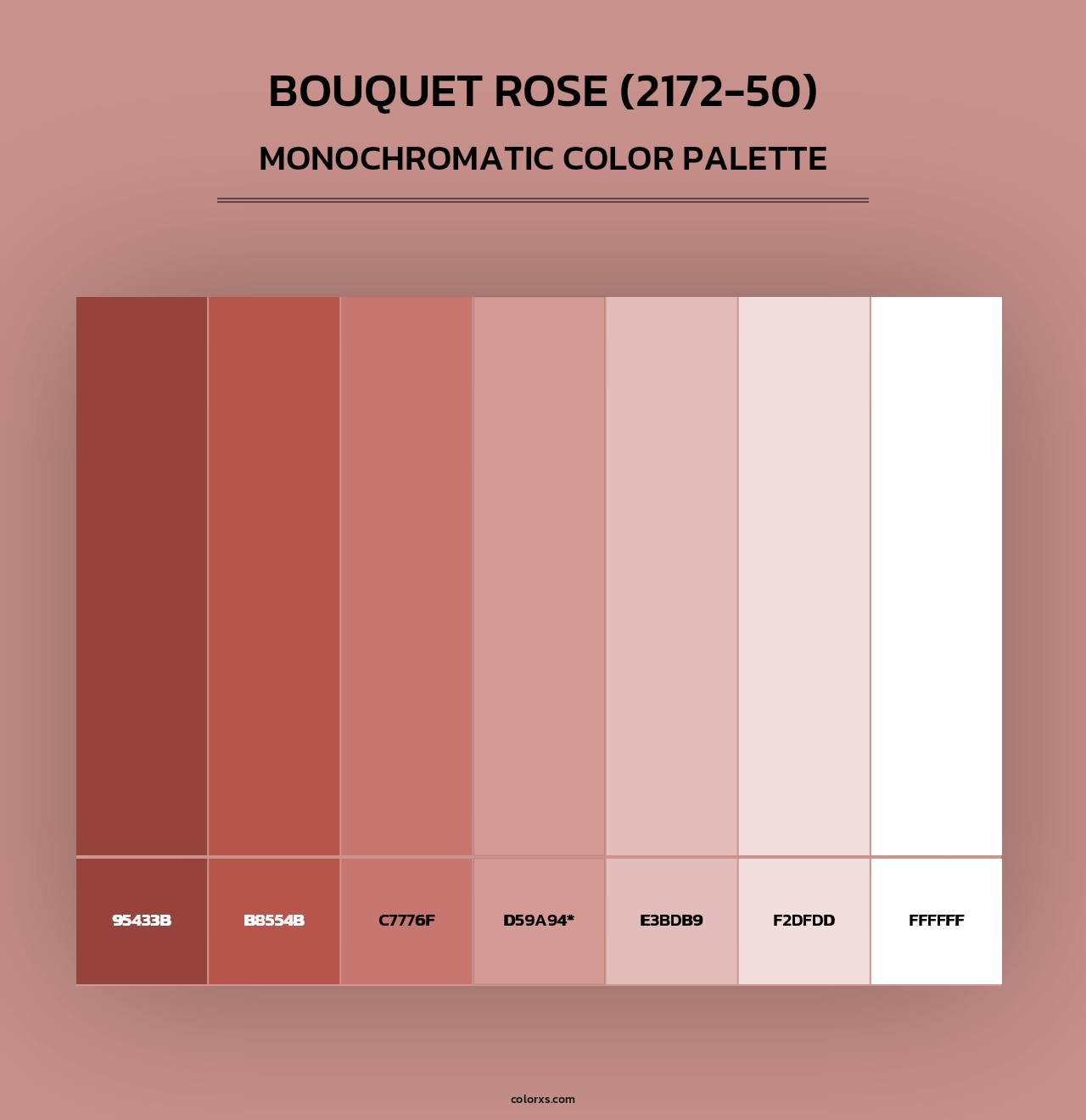 Bouquet Rose (2172-50) - Monochromatic Color Palette