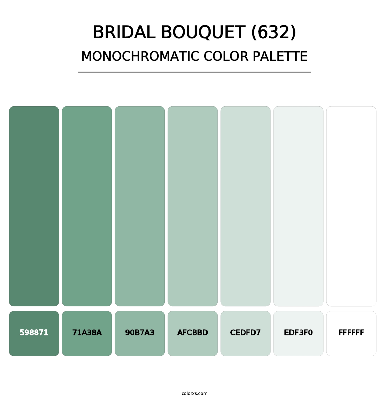 Bridal Bouquet (632) - Monochromatic Color Palette