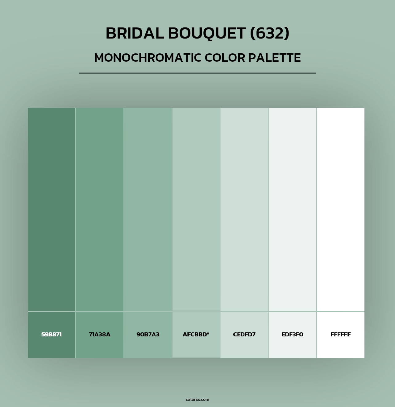 Bridal Bouquet (632) - Monochromatic Color Palette