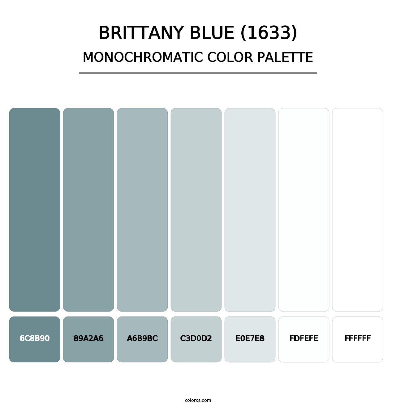 Brittany Blue (1633) - Monochromatic Color Palette
