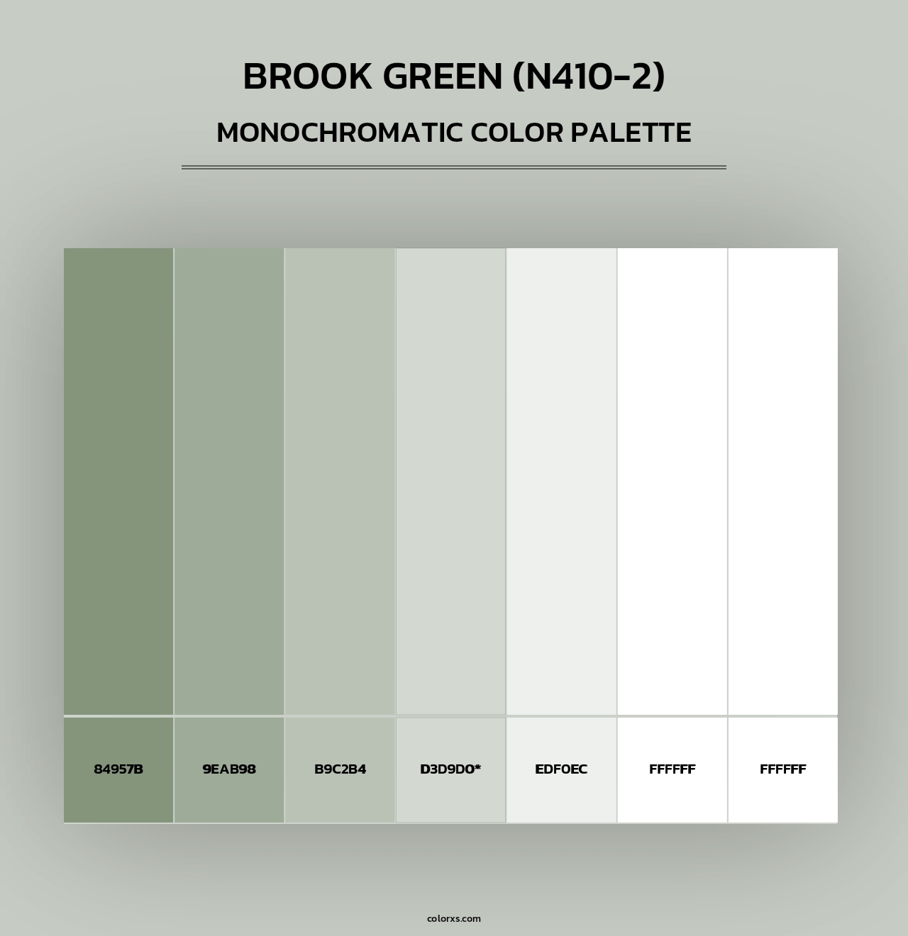 Brook Green (N410-2) - Monochromatic Color Palette