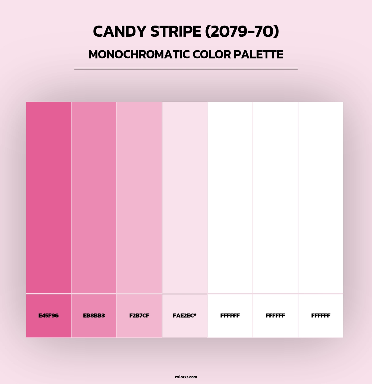 Candy Stripe (2079-70) - Monochromatic Color Palette