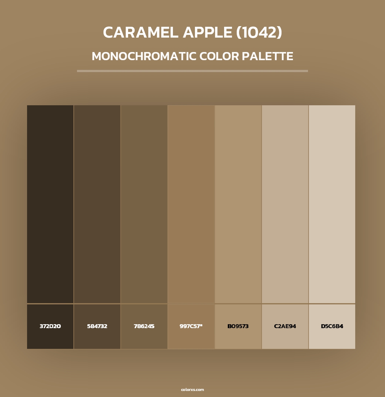 Caramel Apple (1042) - Monochromatic Color Palette