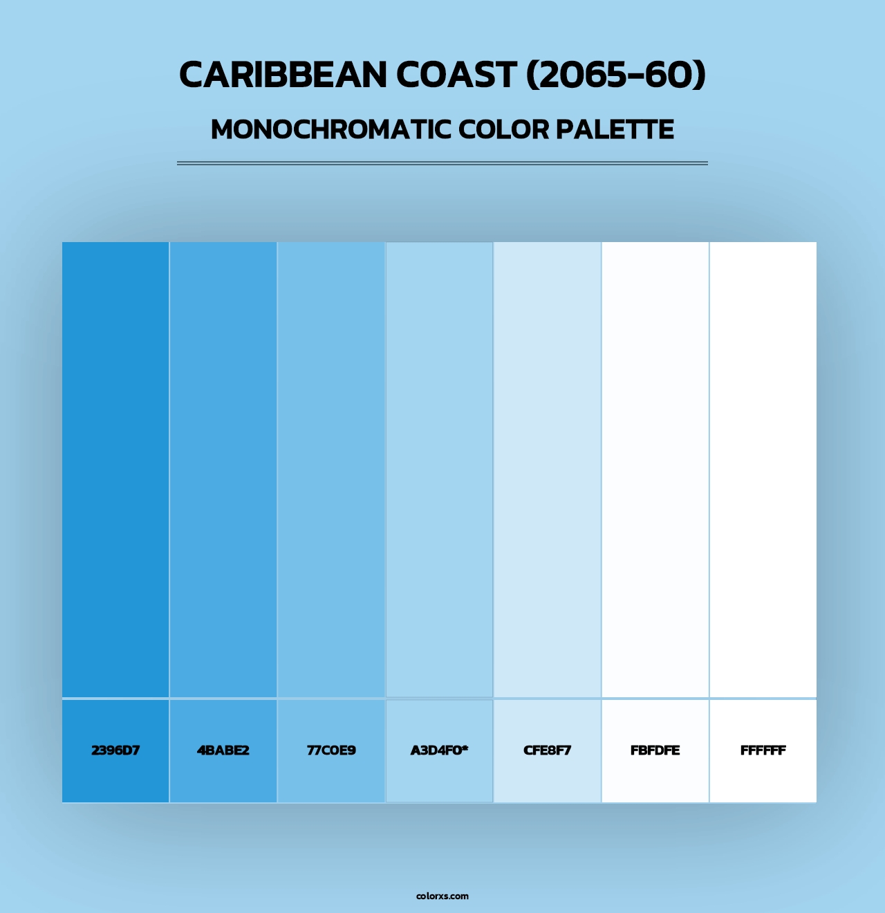 Caribbean Coast (2065-60) - Monochromatic Color Palette
