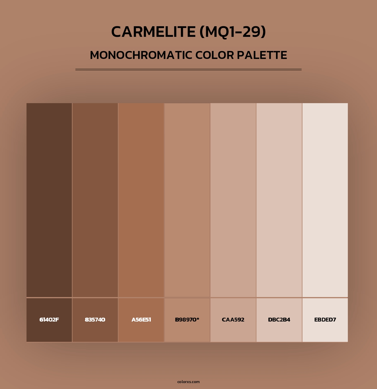 Carmelite (MQ1-29) - Monochromatic Color Palette
