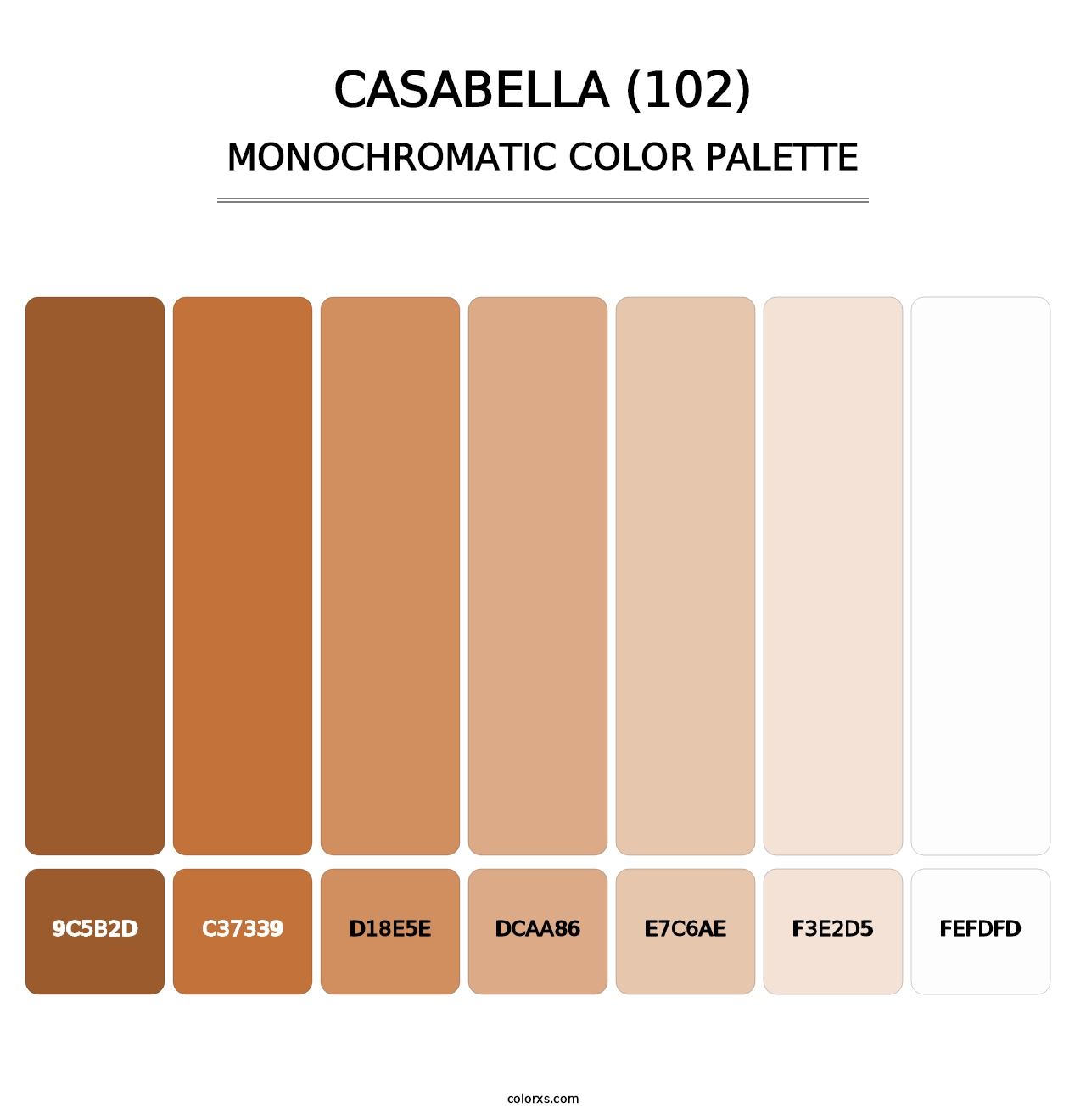 Casabella (102) - Monochromatic Color Palette