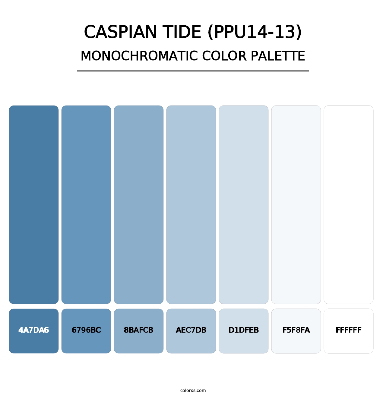 Caspian Tide (PPU14-13) - Monochromatic Color Palette