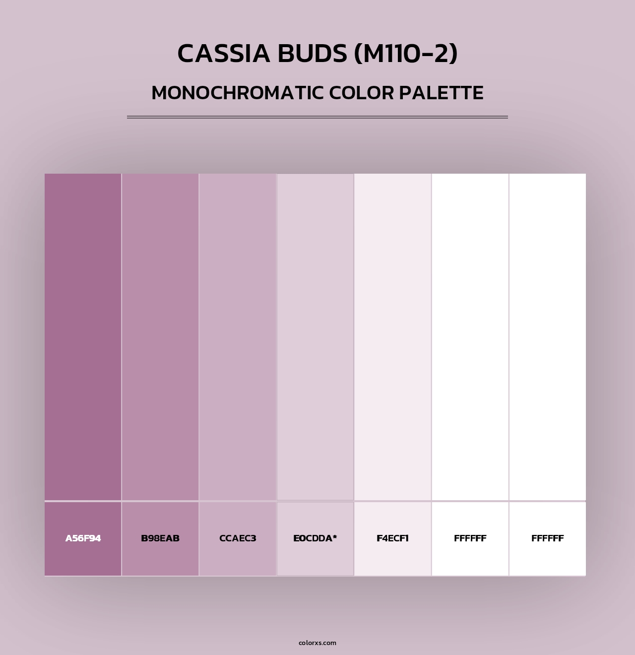 Cassia Buds (M110-2) - Monochromatic Color Palette