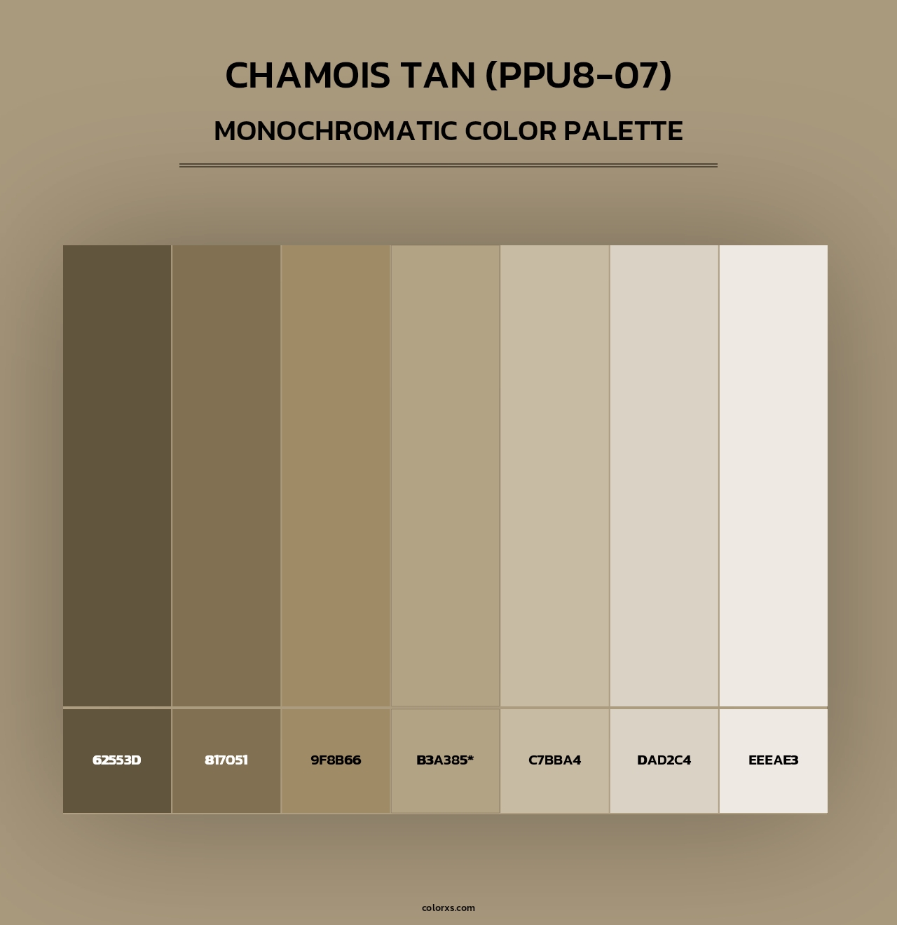 Chamois Tan (PPU8-07) - Monochromatic Color Palette