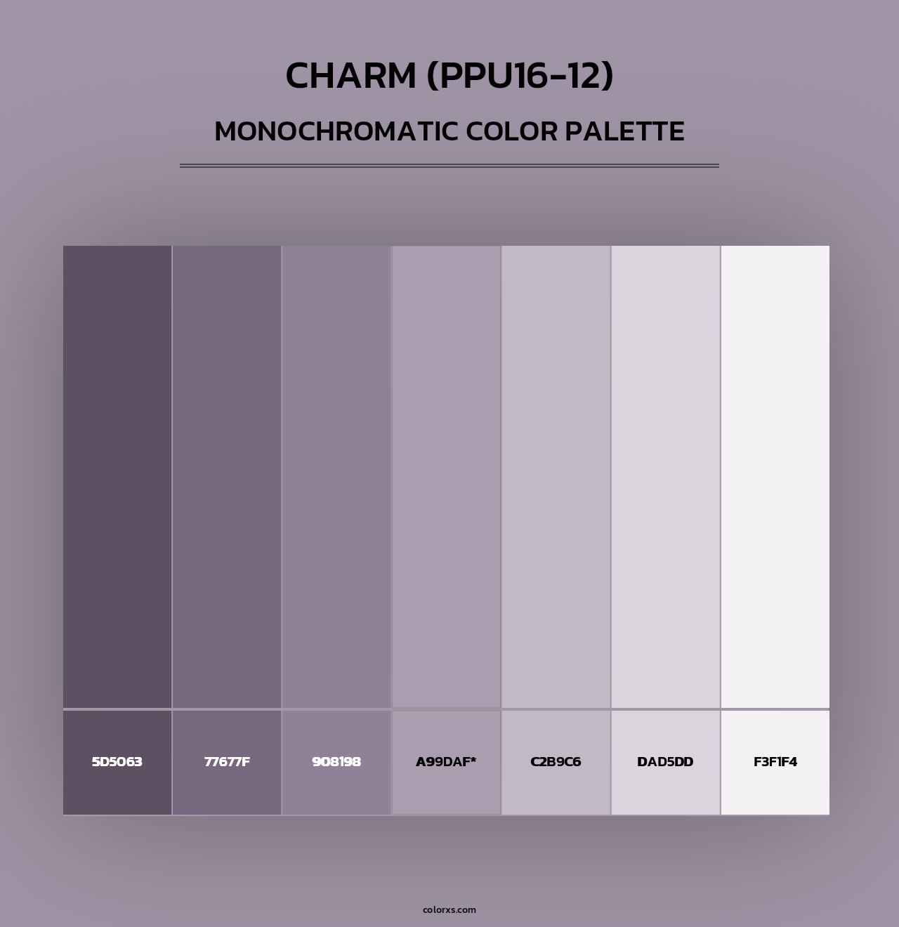 Charm (PPU16-12) - Monochromatic Color Palette