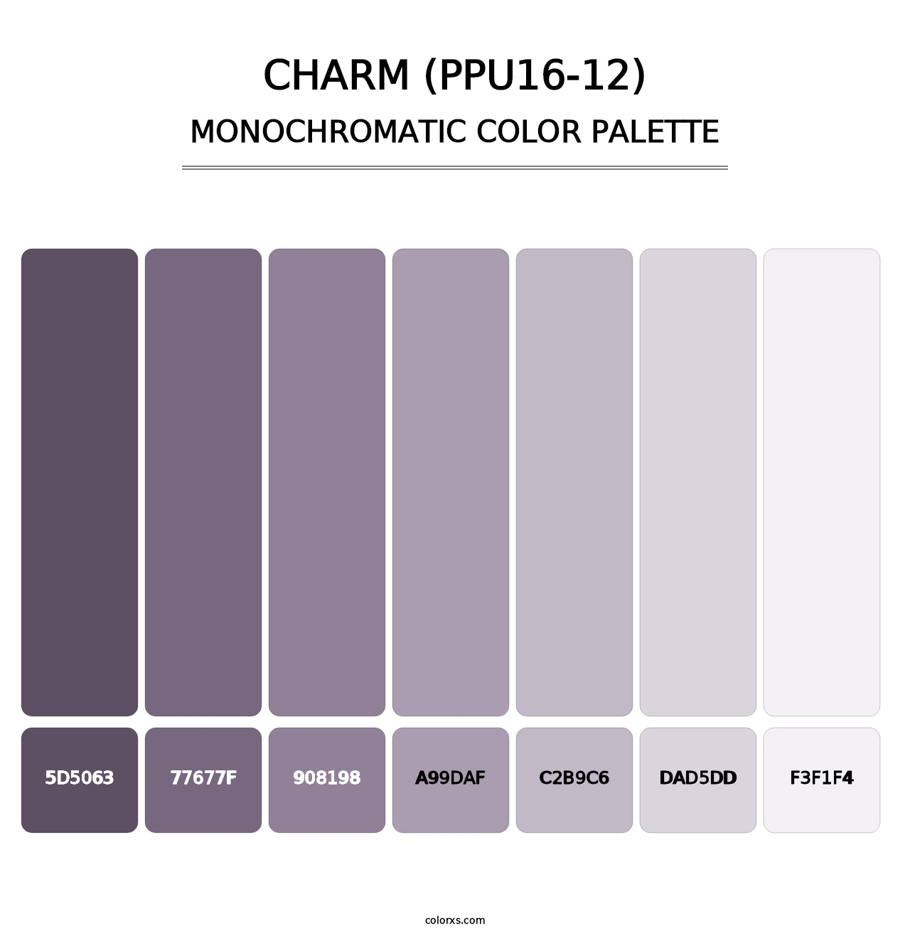Charm (PPU16-12) - Monochromatic Color Palette
