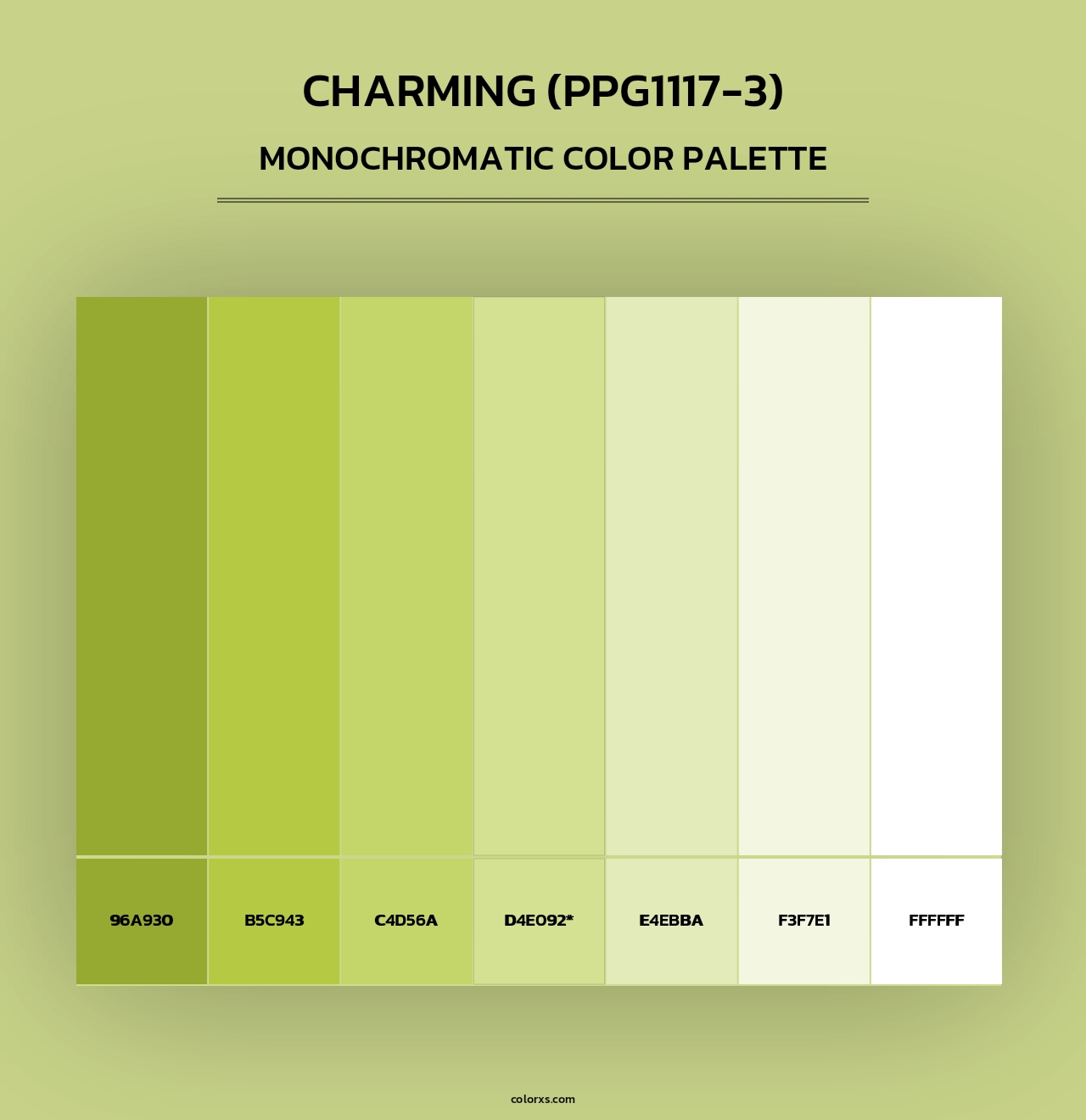 Charming (PPG1117-3) - Monochromatic Color Palette