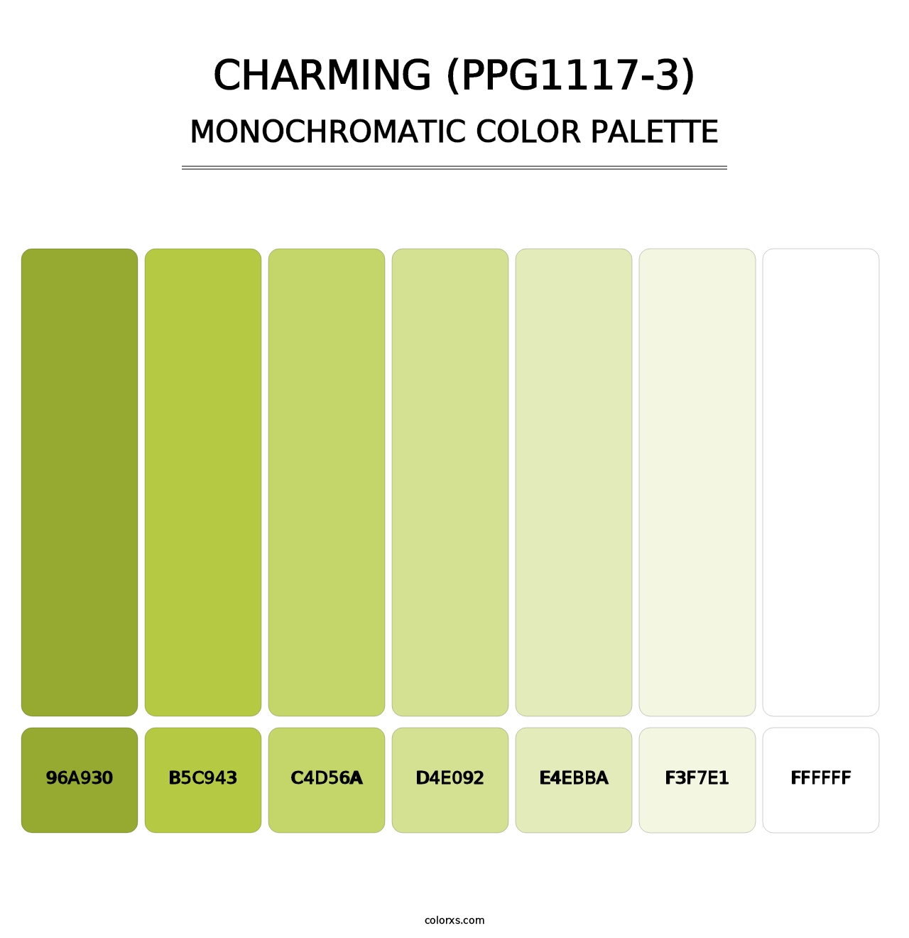 Charming (PPG1117-3) - Monochromatic Color Palette