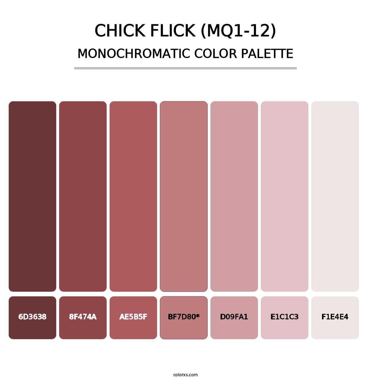Chick Flick (MQ1-12) - Monochromatic Color Palette