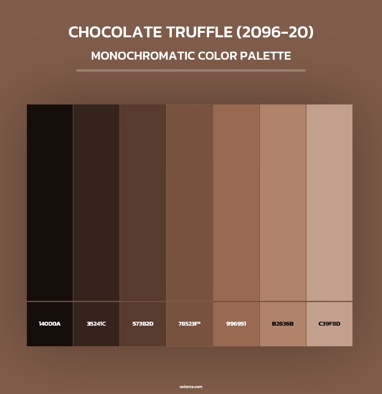 Chocolate Truffle (2096-20) - Monochromatic Color Palette