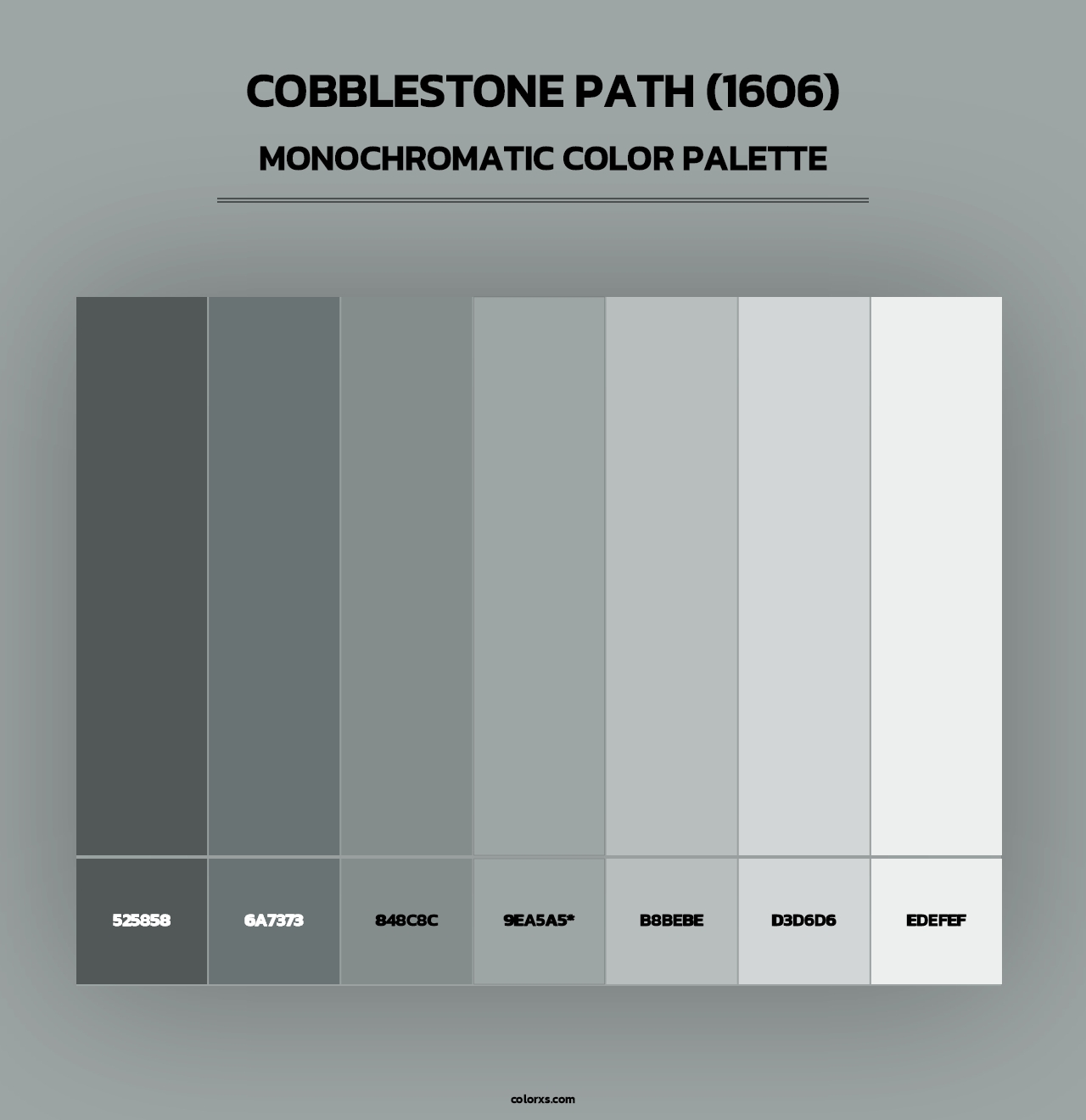Cobblestone Path (1606) - Monochromatic Color Palette