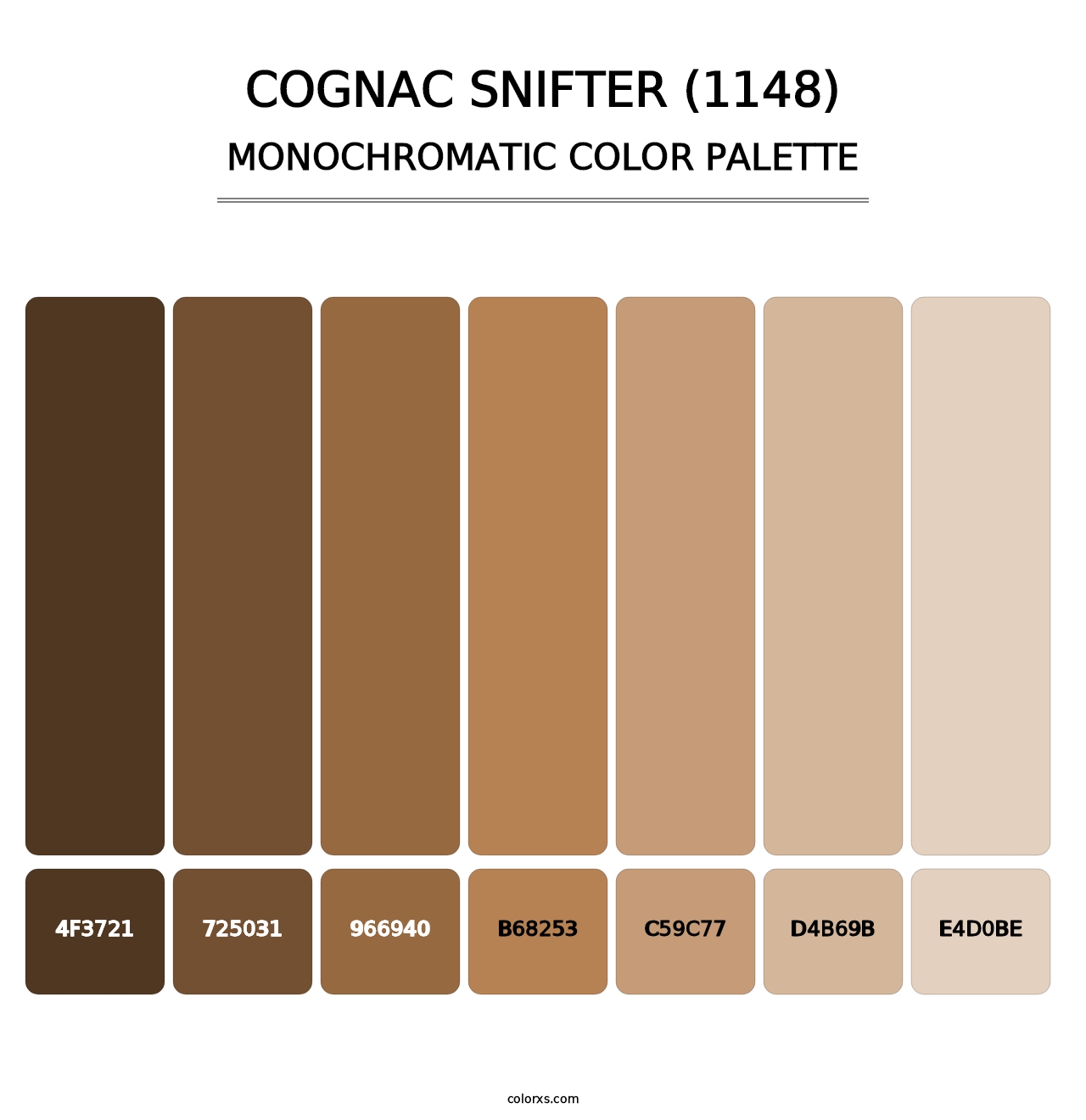Cognac Snifter (1148) - Monochromatic Color Palette