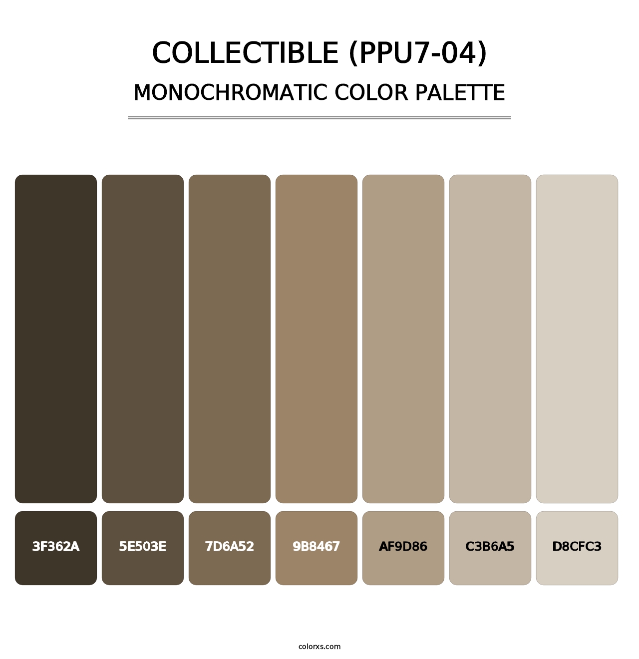Collectible (PPU7-04) - Monochromatic Color Palette