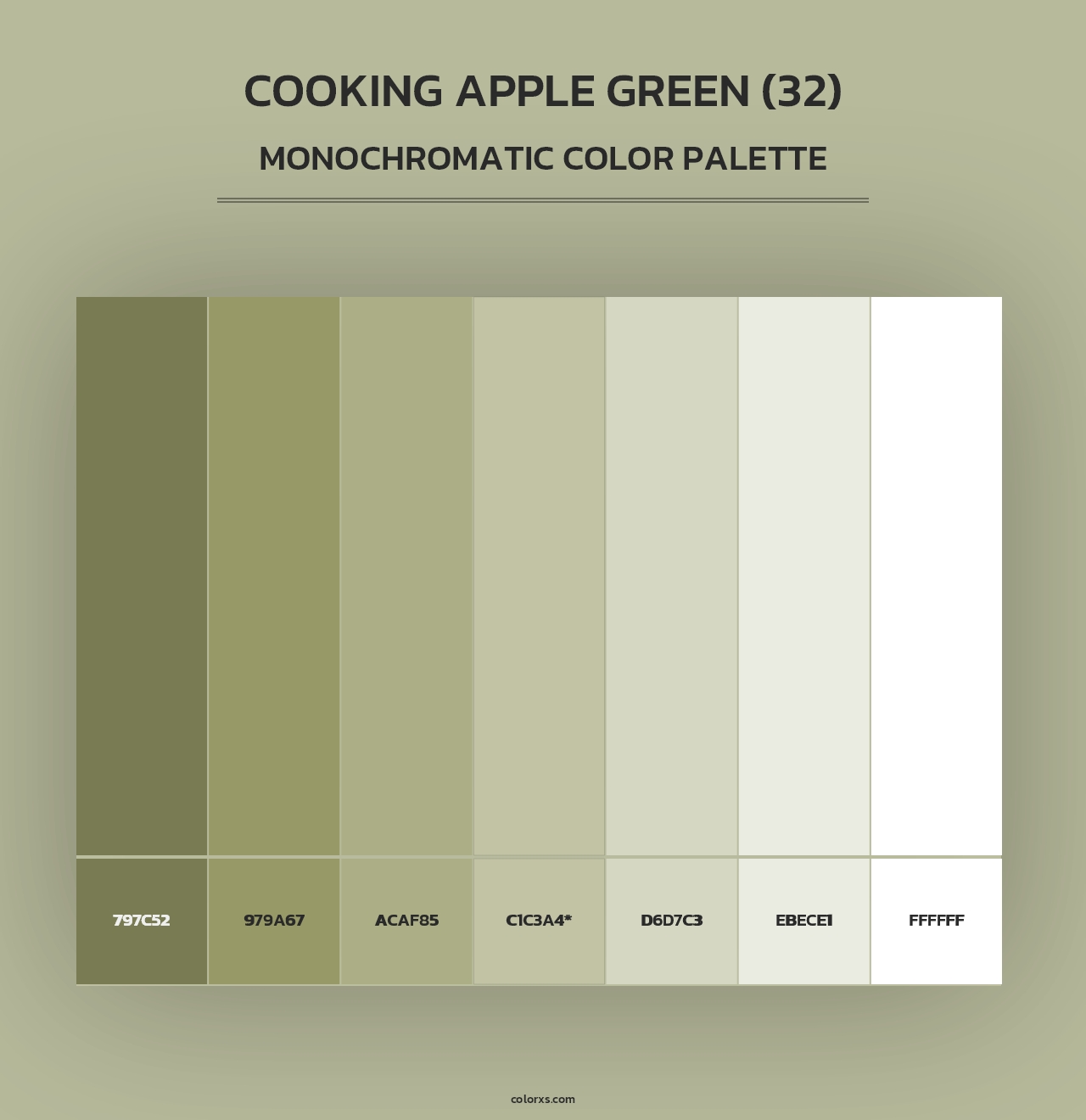Cooking Apple Green (32) - Monochromatic Color Palette