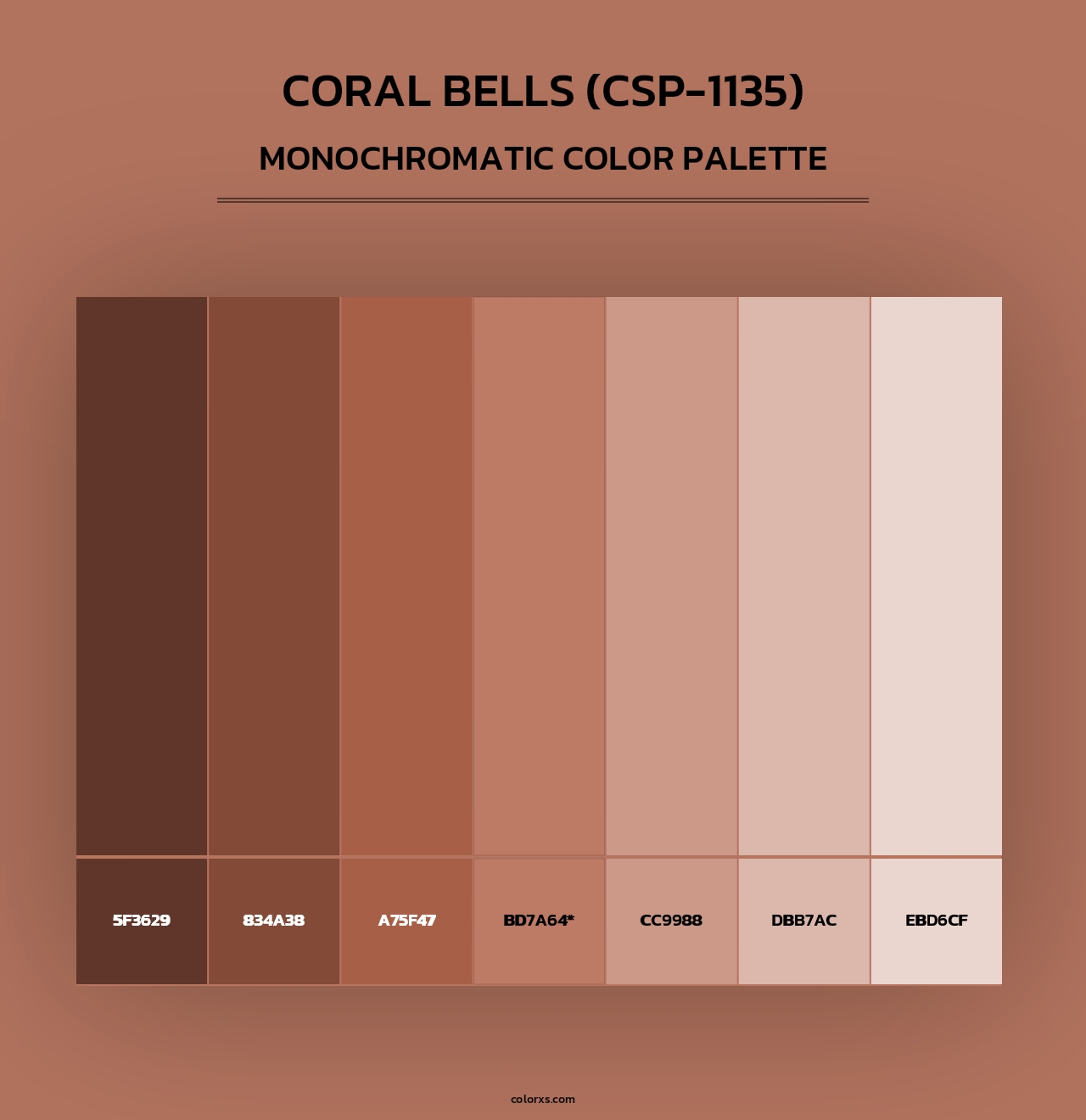 Coral Bells (CSP-1135) - Monochromatic Color Palette