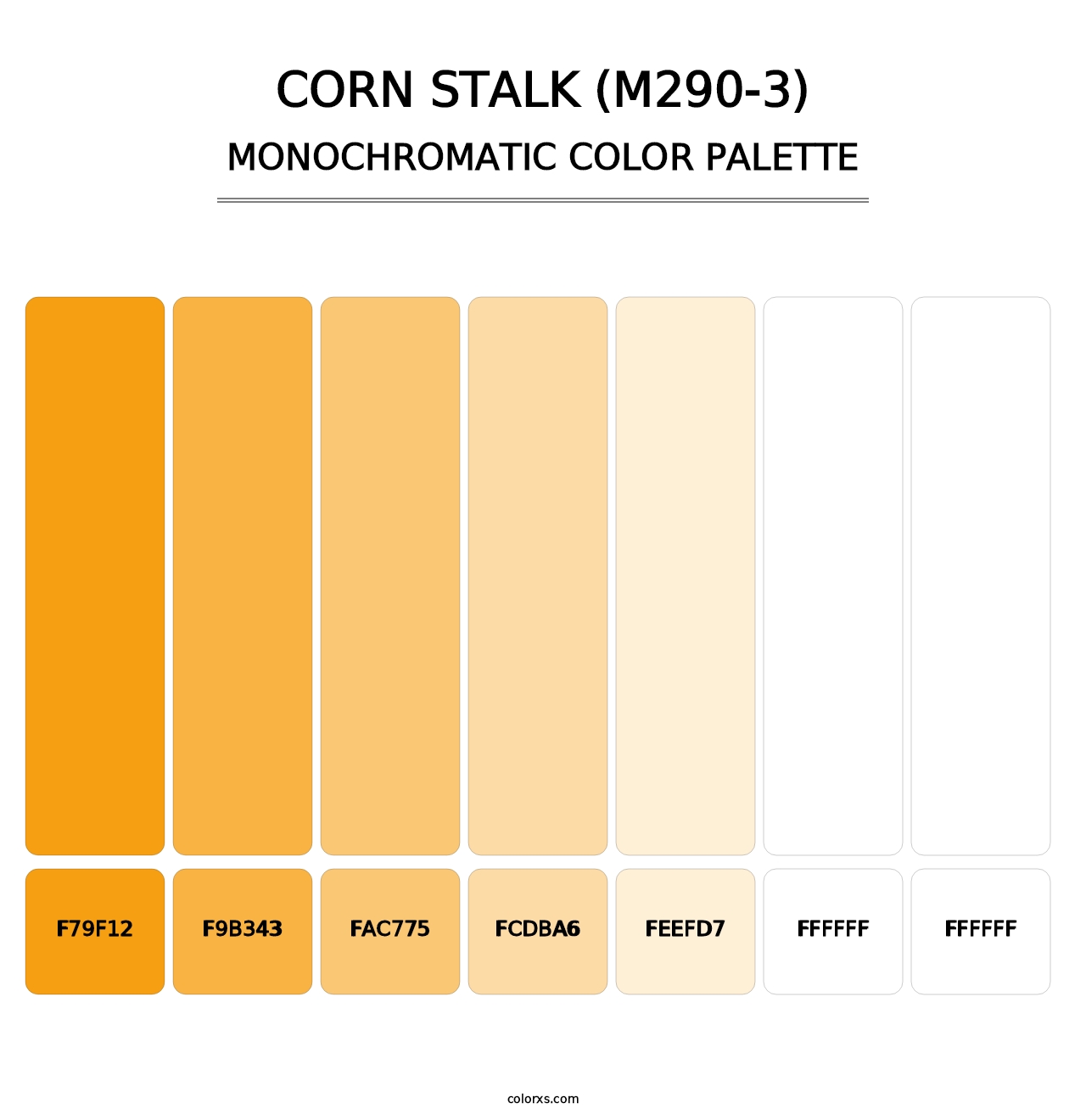 Corn Stalk (M290-3) - Monochromatic Color Palette