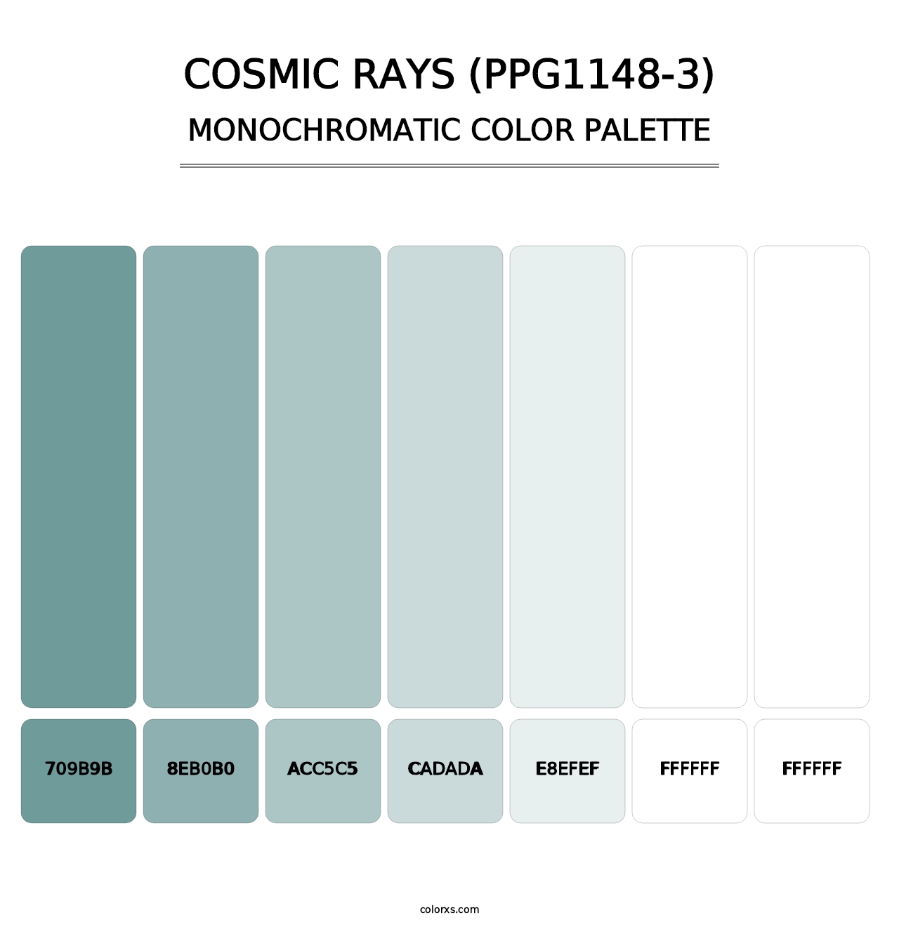 Cosmic Rays (PPG1148-3) - Monochromatic Color Palette
