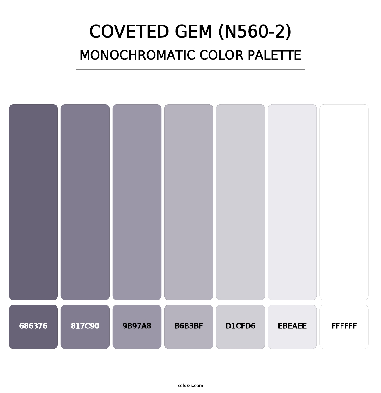 Coveted Gem (N560-2) - Monochromatic Color Palette