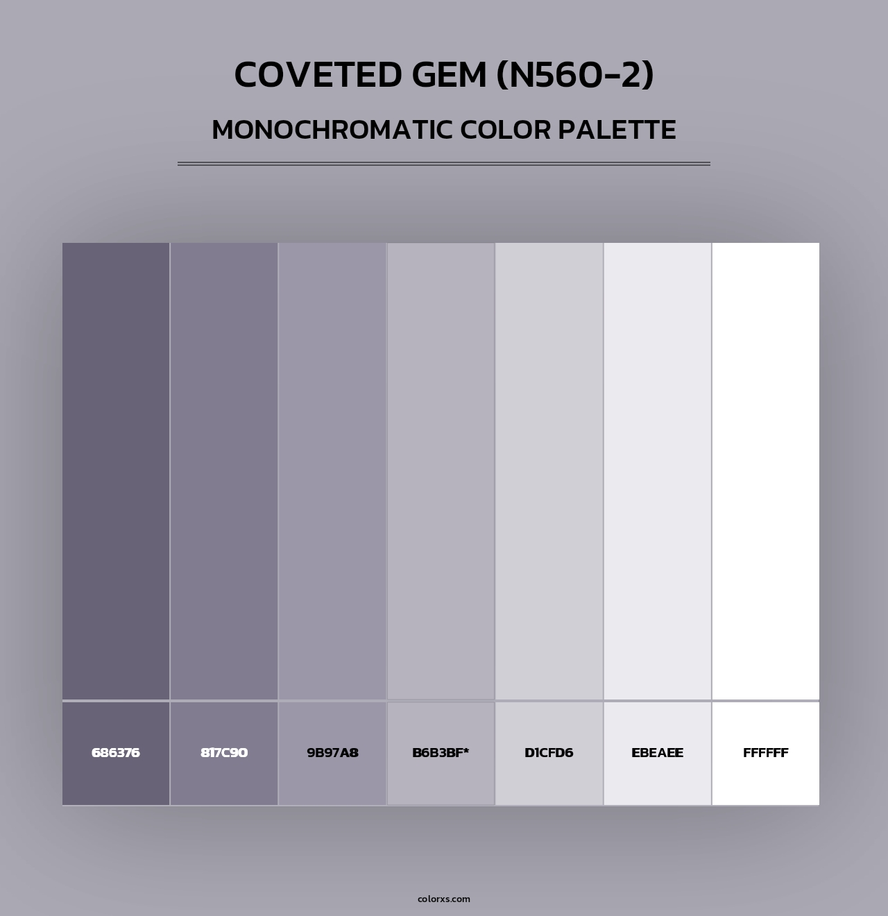 Coveted Gem (N560-2) - Monochromatic Color Palette