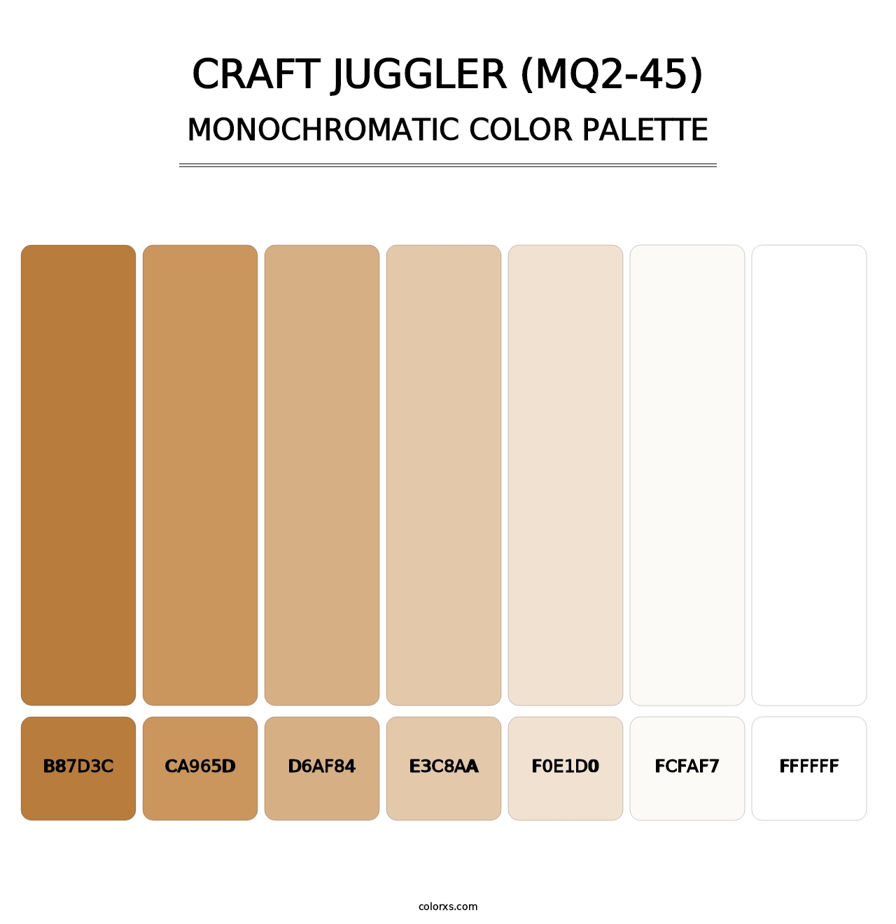 Craft Juggler (MQ2-45) - Monochromatic Color Palette