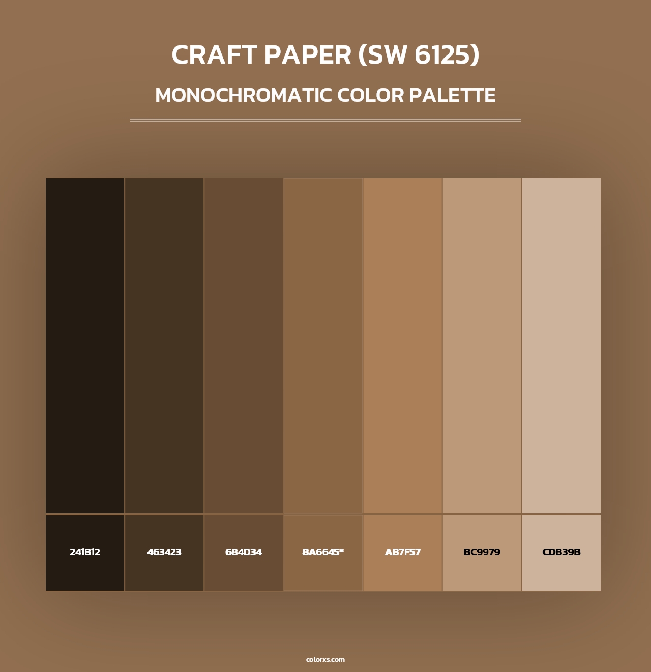 Craft Paper (SW 6125) - Monochromatic Color Palette