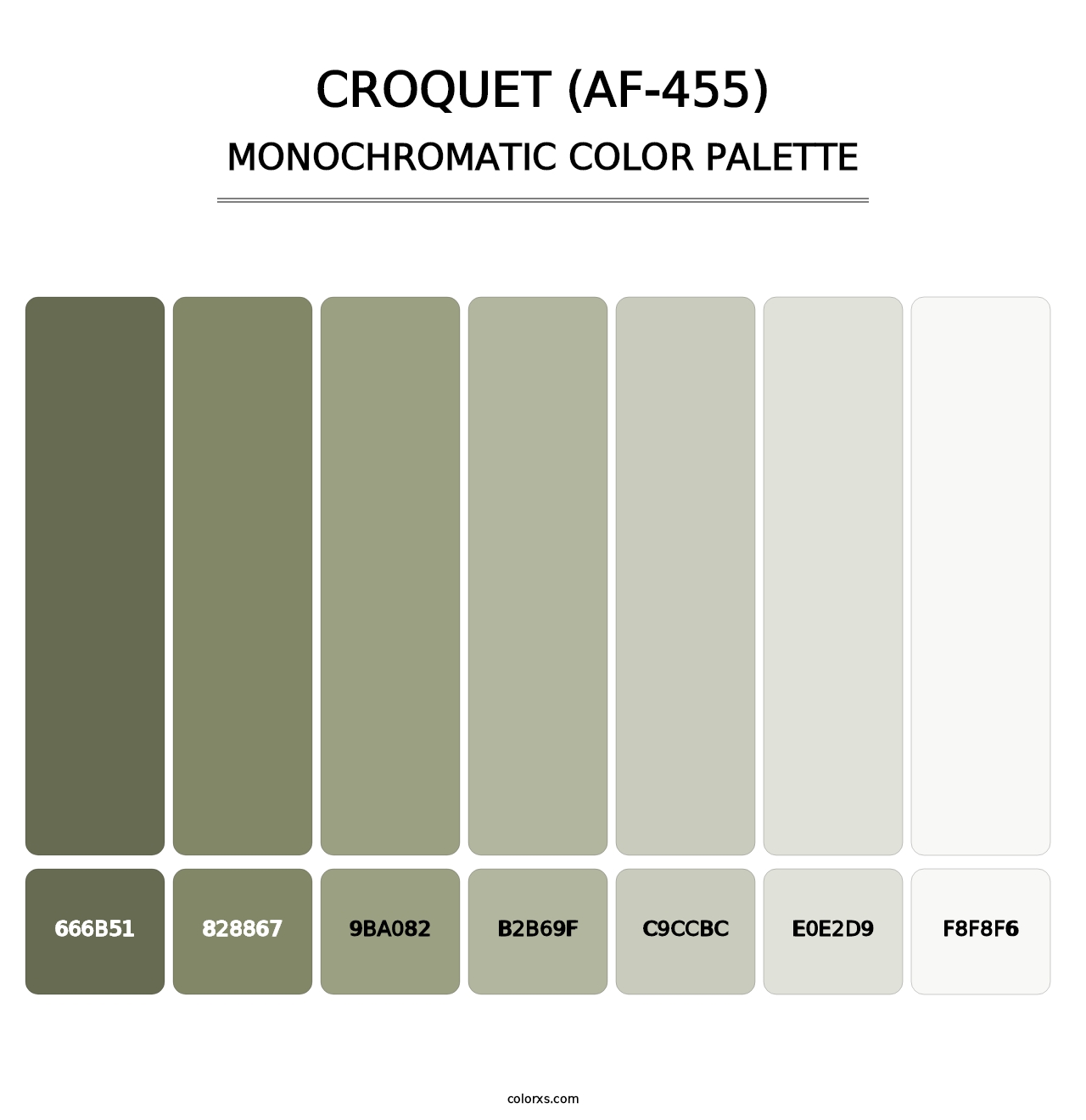 Croquet (AF-455) - Monochromatic Color Palette
