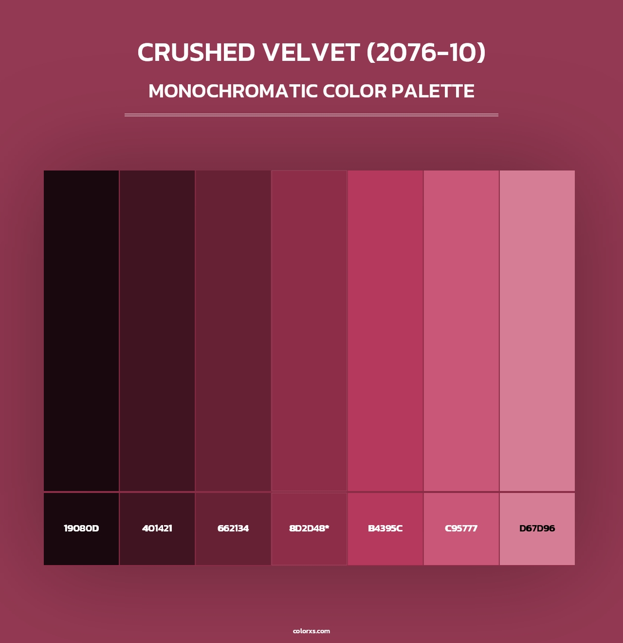 Crushed Velvet (2076-10) - Monochromatic Color Palette