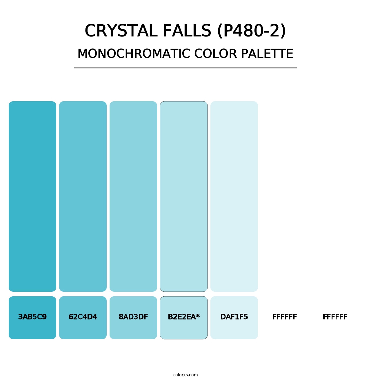 Crystal Falls (P480-2) - Monochromatic Color Palette