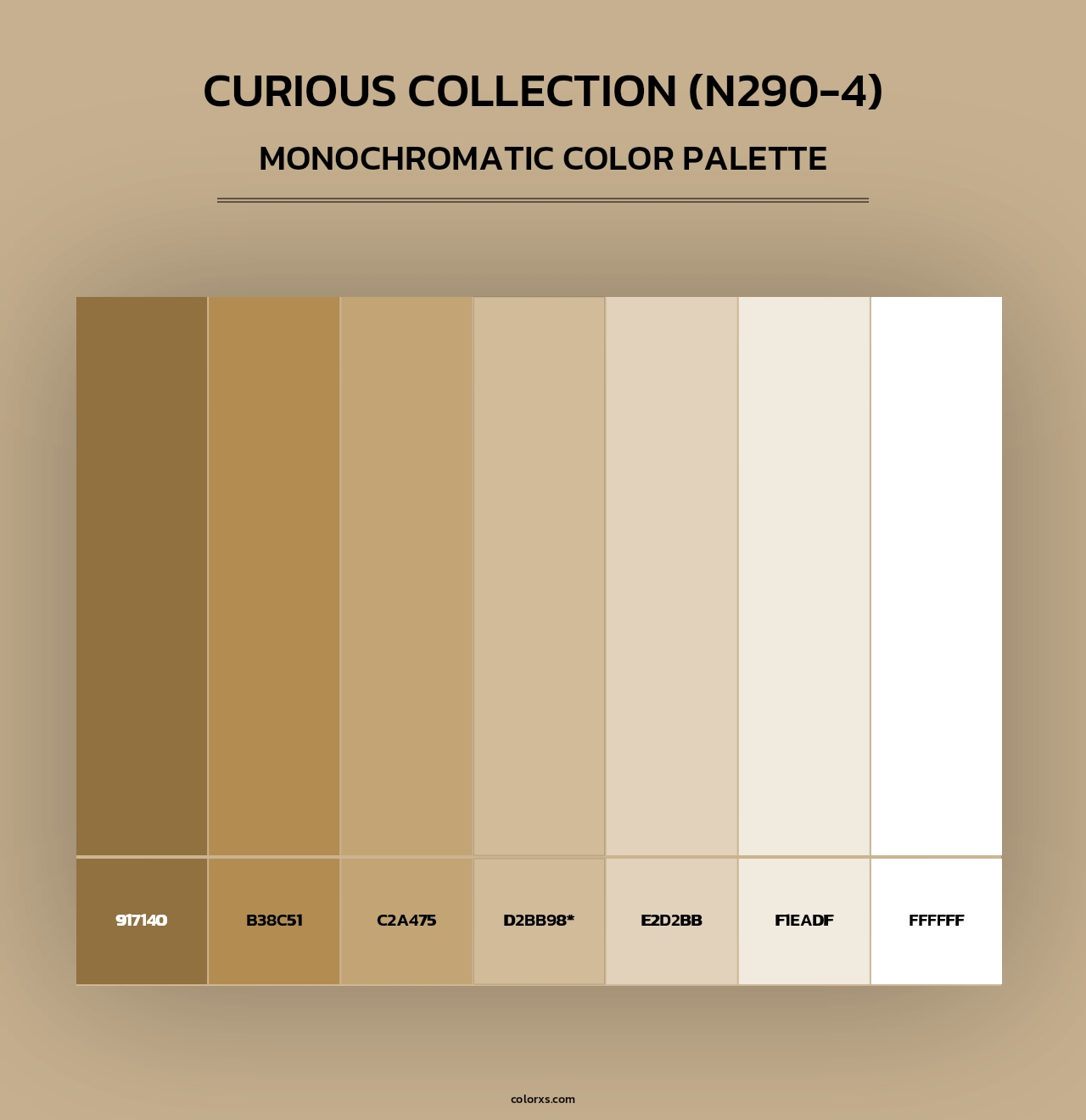 Curious Collection (N290-4) - Monochromatic Color Palette