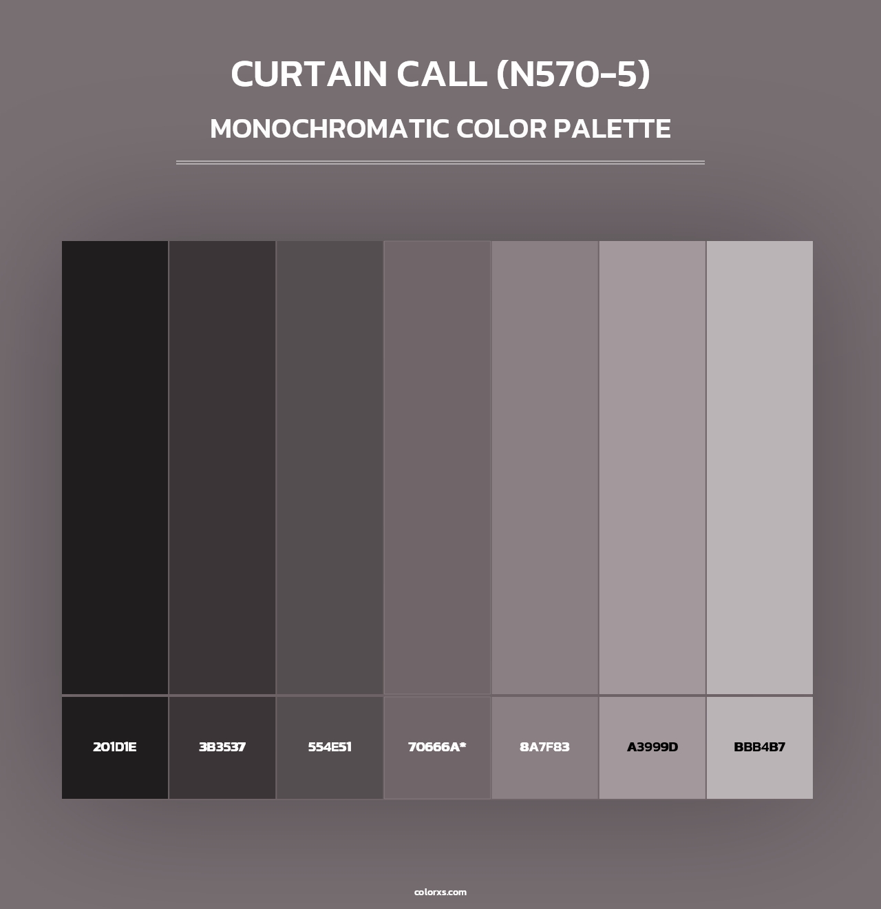 Curtain Call (N570-5) - Monochromatic Color Palette