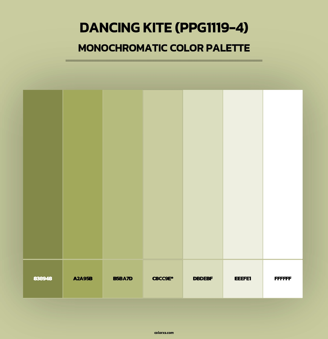 Dancing Kite (PPG1119-4) - Monochromatic Color Palette
