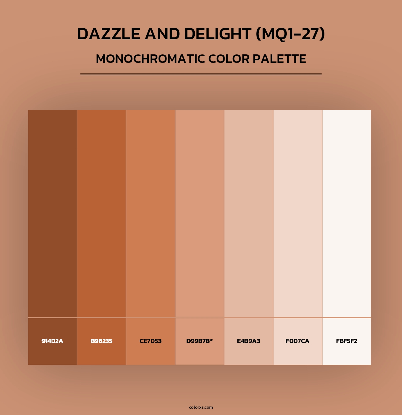 Dazzle And Delight (MQ1-27) - Monochromatic Color Palette