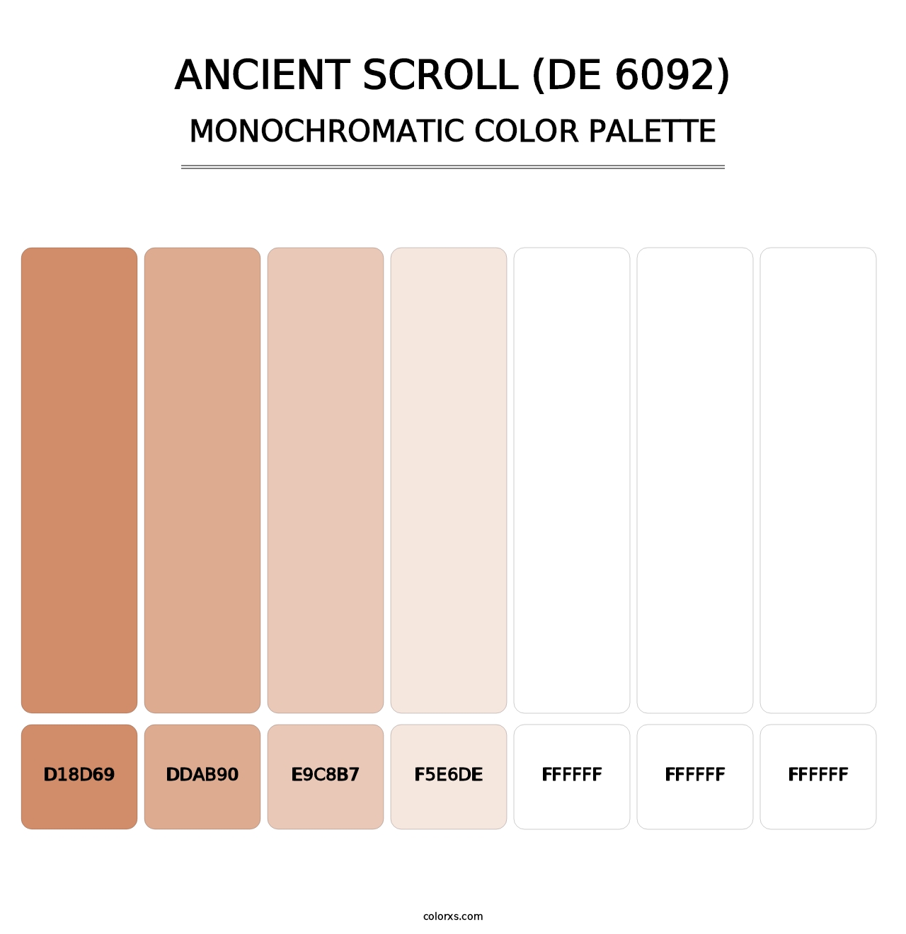 Ancient Scroll (DE 6092) - Monochromatic Color Palette