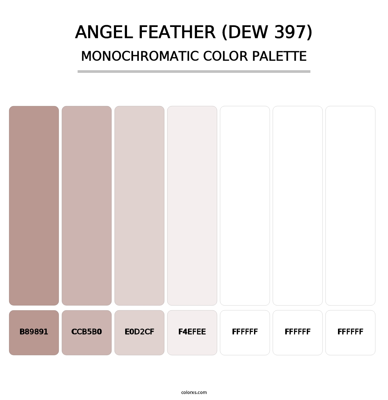 Angel Feather (DEW 397) - Monochromatic Color Palette