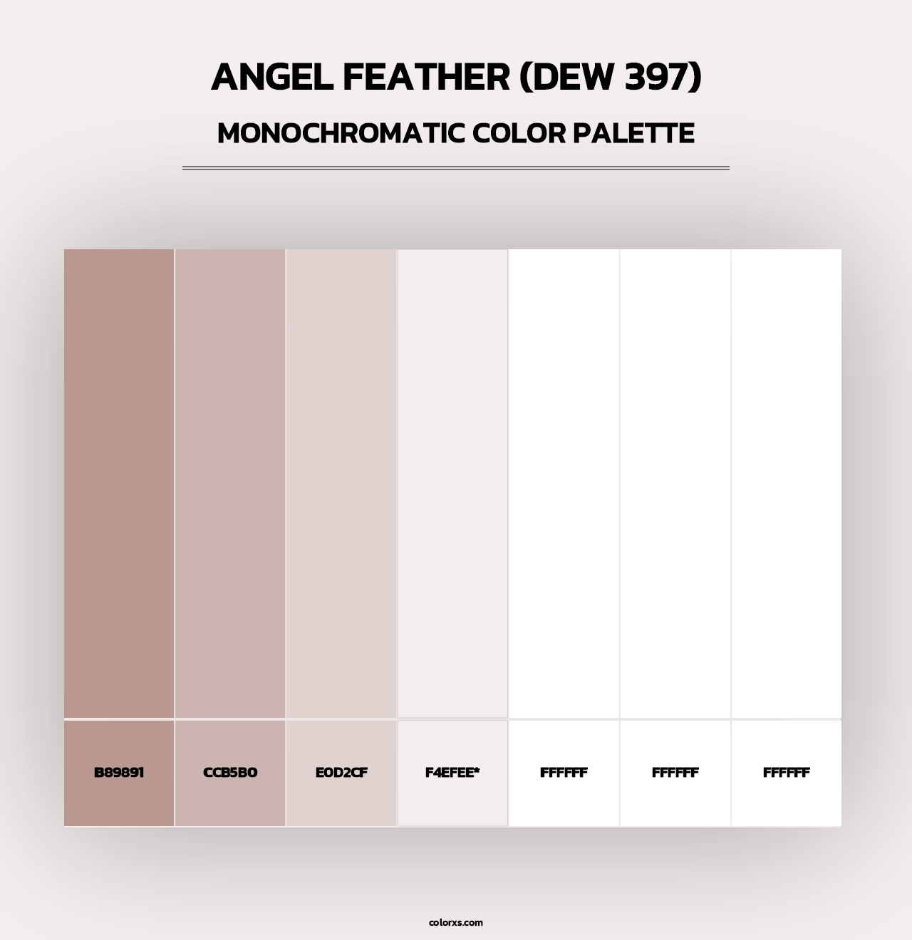 Angel Feather (DEW 397) - Monochromatic Color Palette