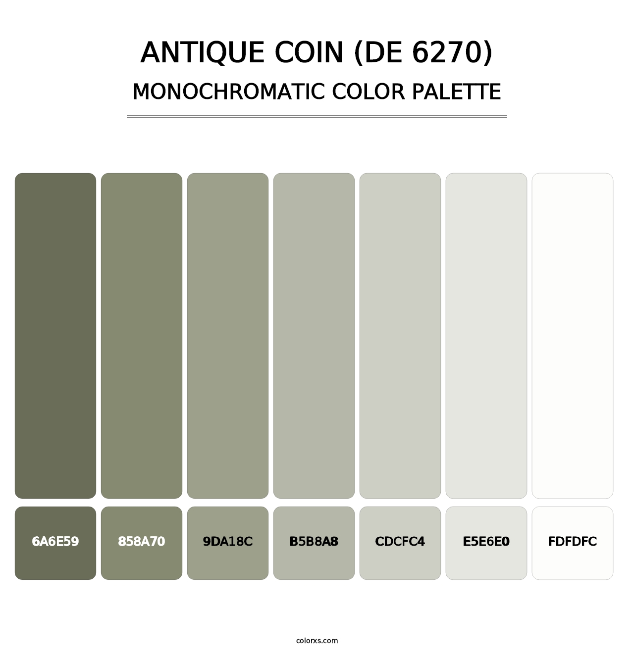 Antique Coin (DE 6270) - Monochromatic Color Palette