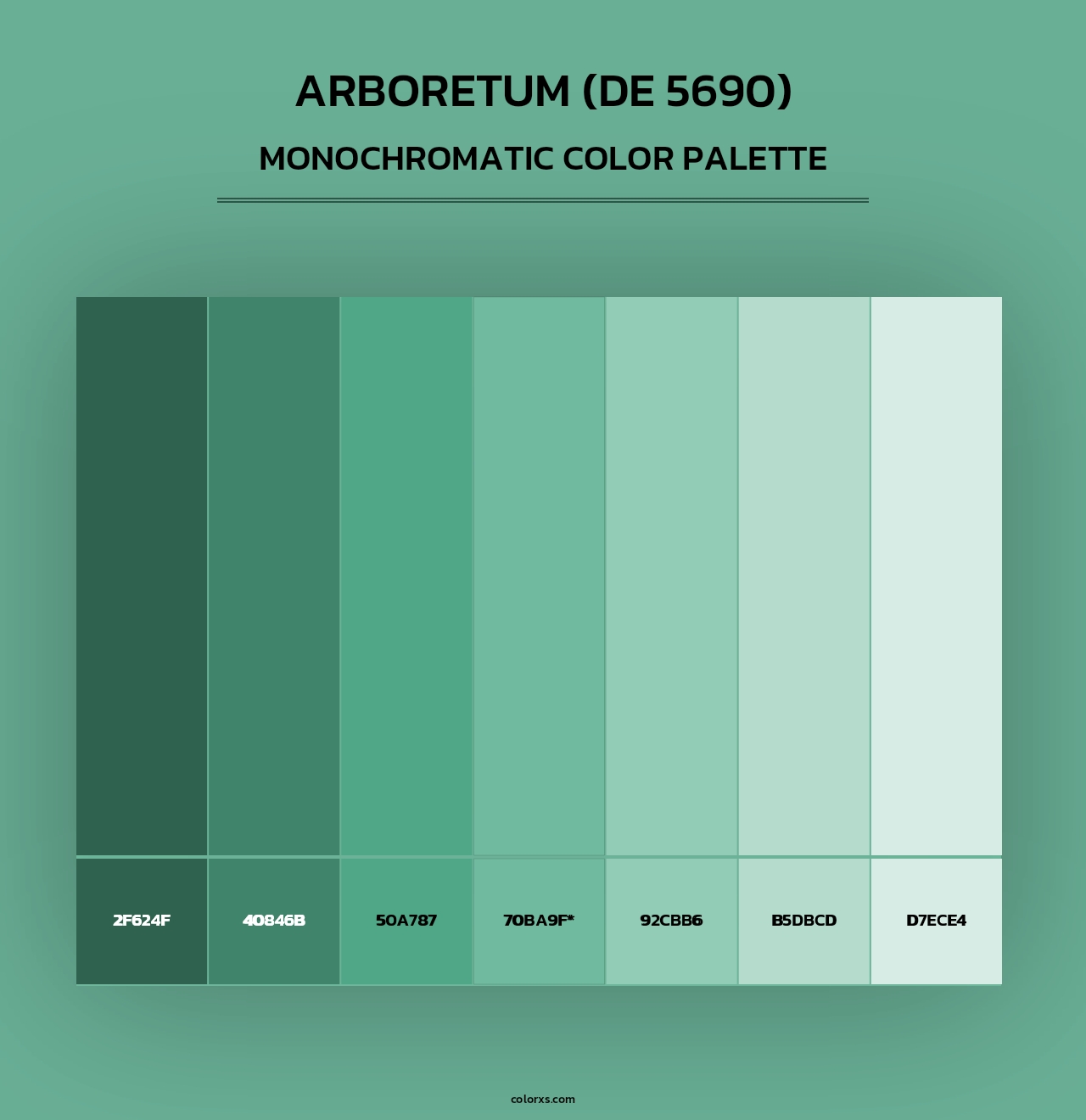 Arboretum (DE 5690) - Monochromatic Color Palette
