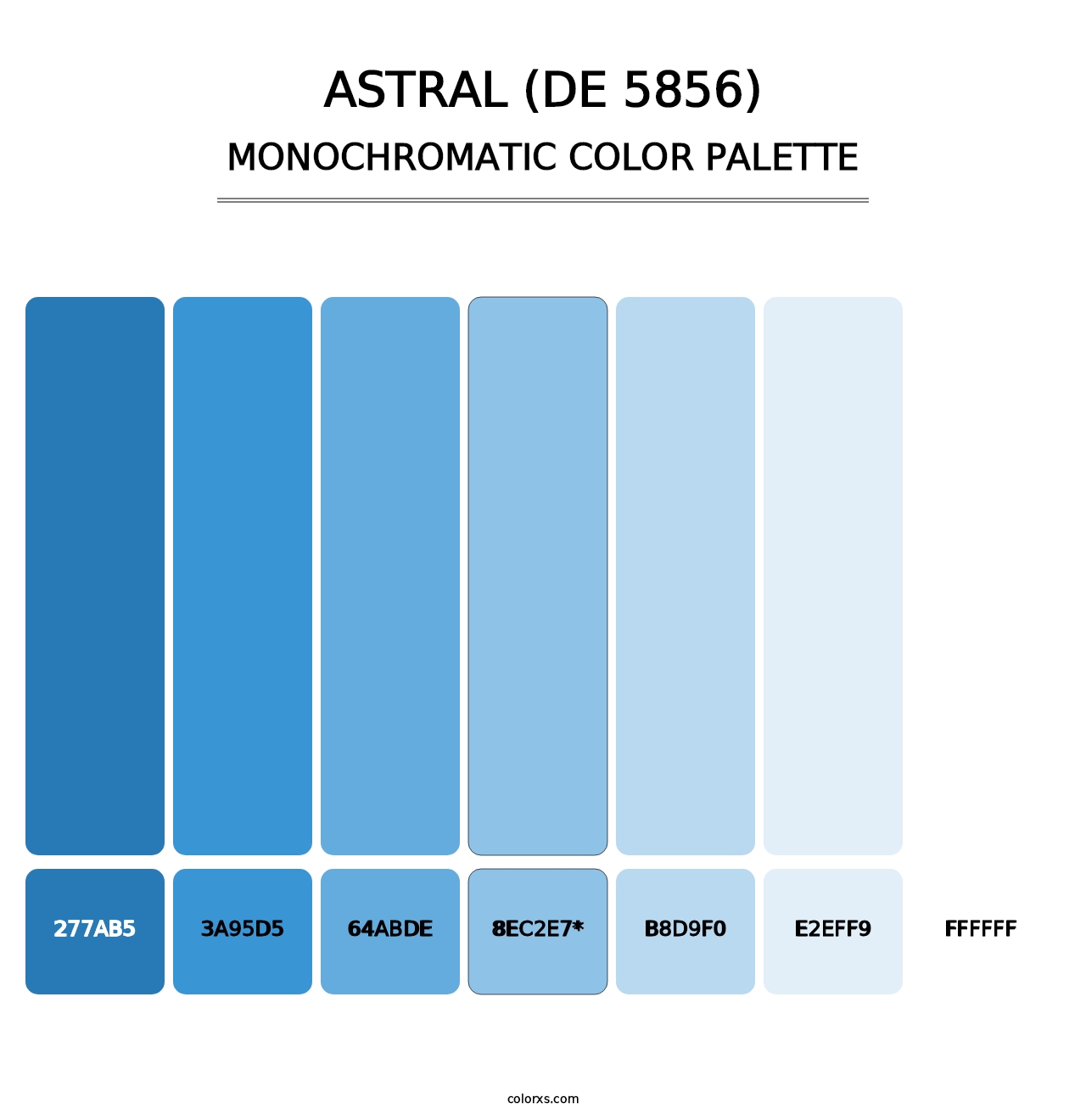 Astral (DE 5856) - Monochromatic Color Palette