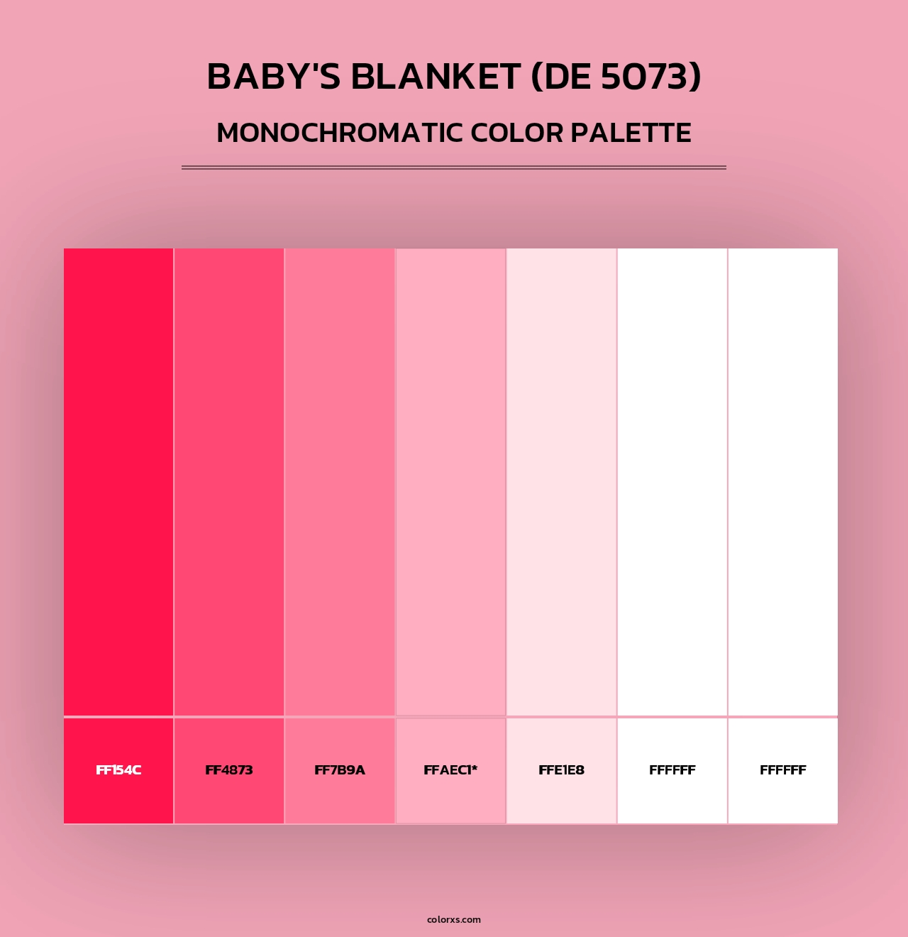 Baby's Blanket (DE 5073) - Monochromatic Color Palette